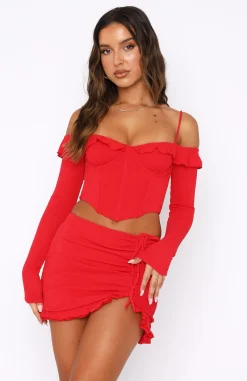 Shirts & Blouses | White Fox Boutique See You Again Bustier red