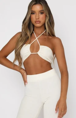 Shirts & Blouses | White Fox Boutique Self Made Crop Cream nude