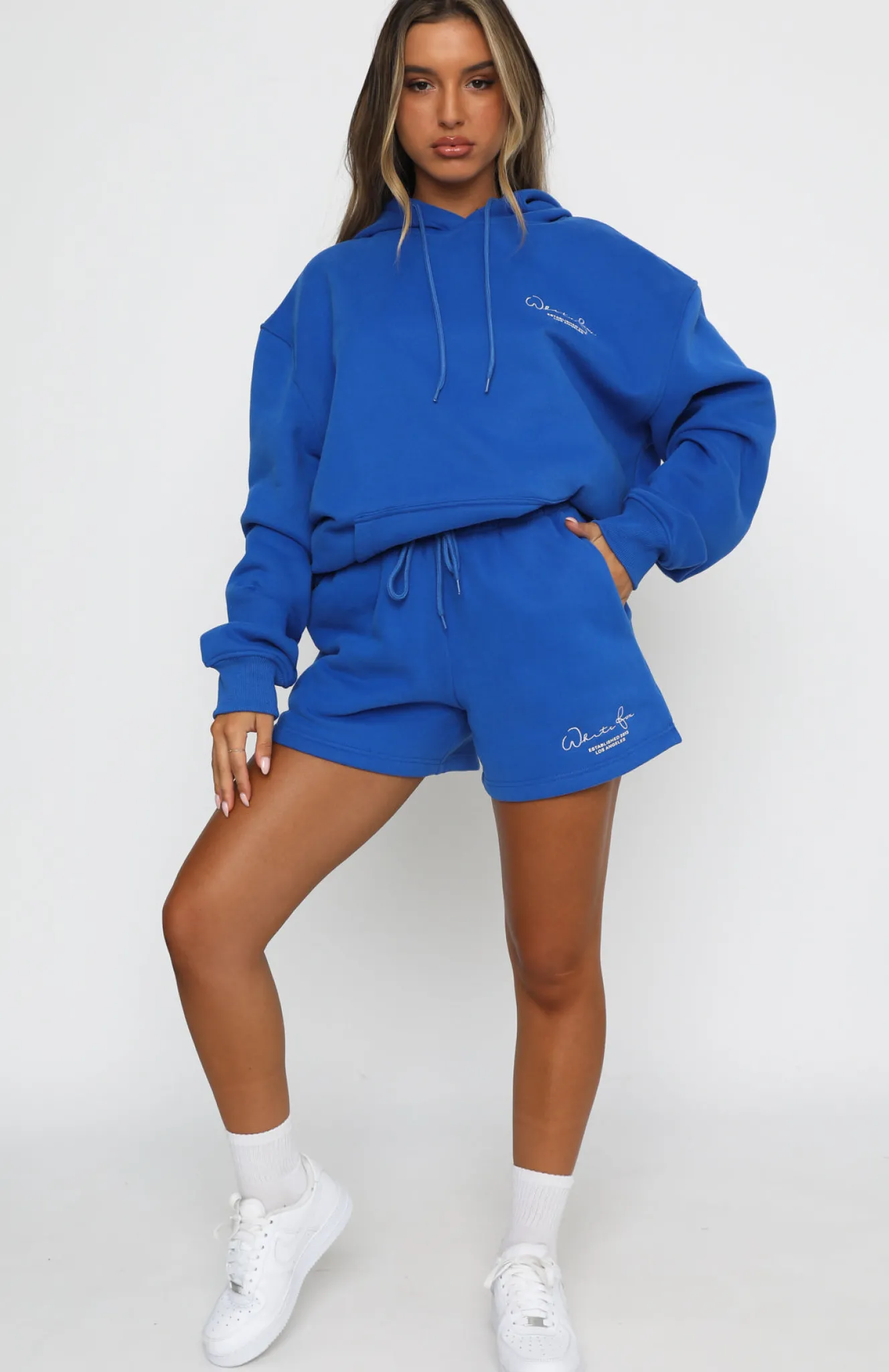 Jackets & Blazers | White Fox Boutique Set The Standard Hoodie Electric blue