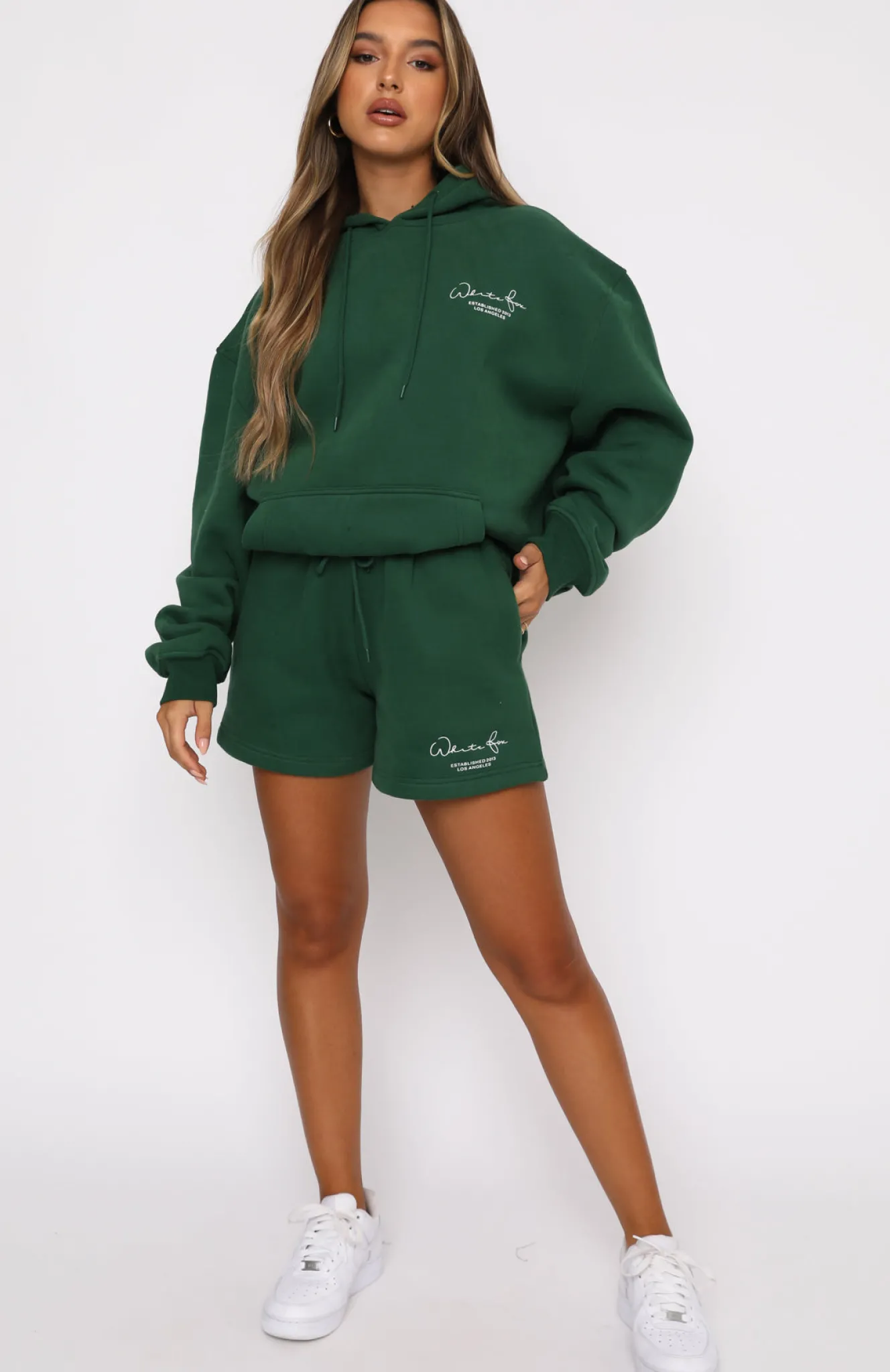 Jackets & Blazers | White Fox Boutique Set The Standard Hoodie Forest green