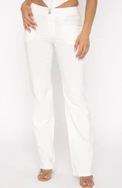 Pants | White Fox Boutique Shape Of You Pants white