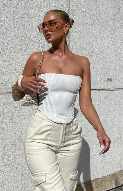 Shirts & Blouses | White Fox Boutique Sharp Edges Bustier white