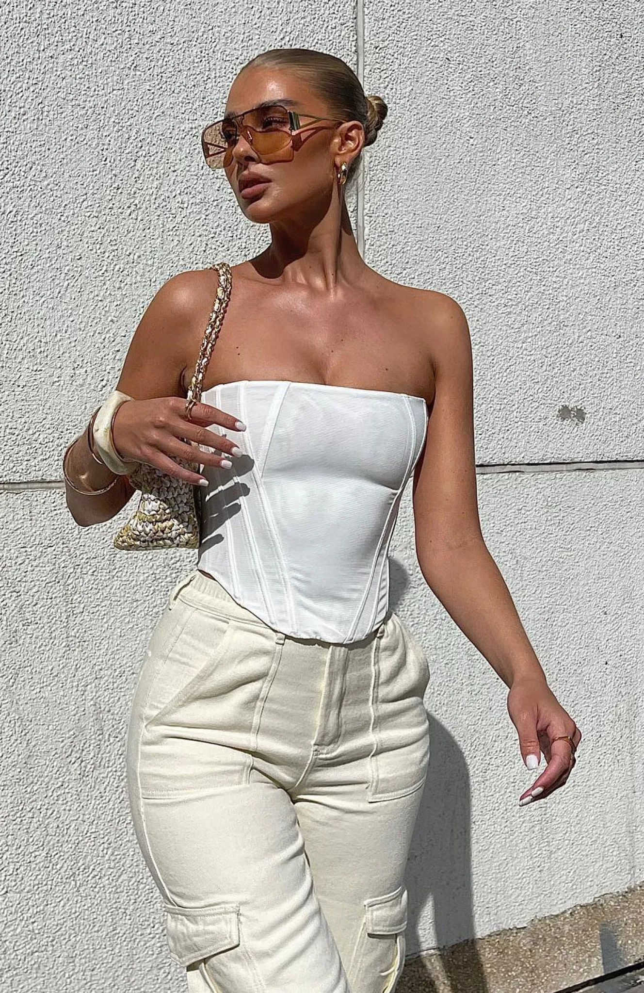 Shirts & Blouses | White Fox Boutique Sharp Edges Bustier white