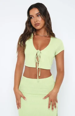 Shirts & Blouses | White Fox Boutique She Dreams Crop Matcha green