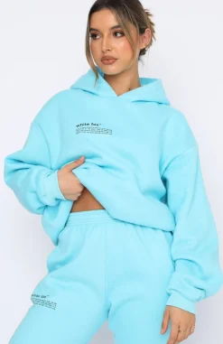 Jackets & Blazers | White Fox Boutique She's A Baddie Hoodie Arctic blue