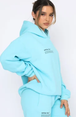 Jackets & Blazers | White Fox Boutique She's A Baddie Hoodie Arctic blue