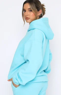 Jackets & Blazers | White Fox Boutique She's A Baddie Hoodie Arctic blue