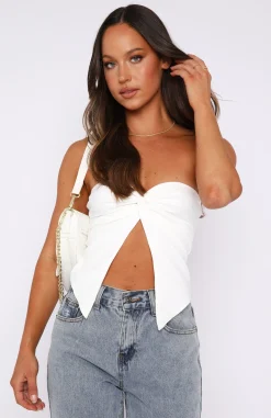Shirts & Blouses | White Fox Boutique She's A Day Dreamer Crop white