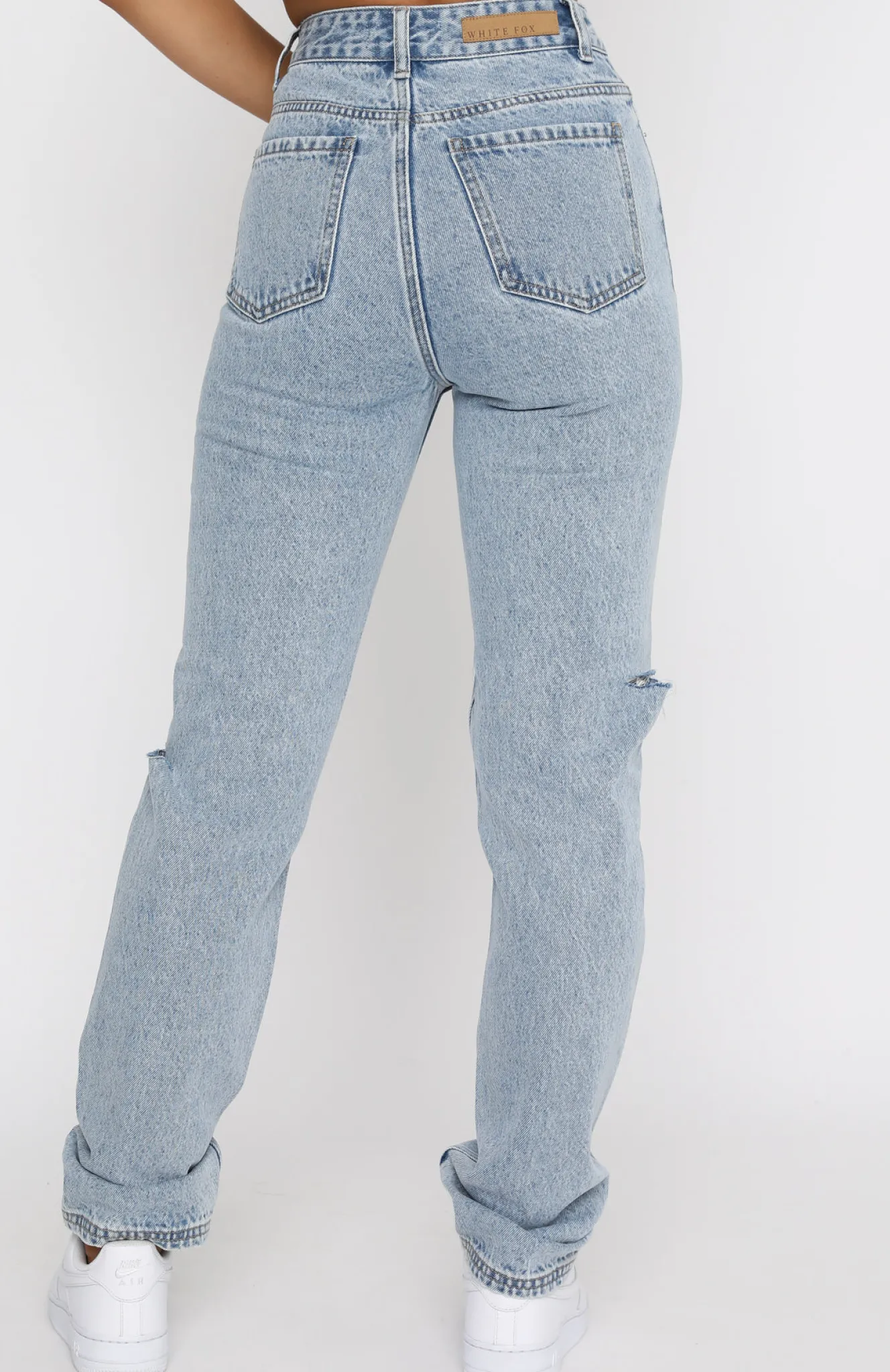 Denim | White Fox Boutique She's All That Straight Leg Denim Jeans Washed blue