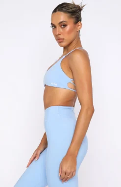 Sports Bras & Crops | White Fox Boutique She's Healthy Sports Crop Sky blue