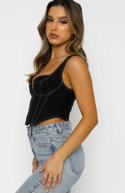 Shirts & Blouses | White Fox Boutique She's The One Bustier black