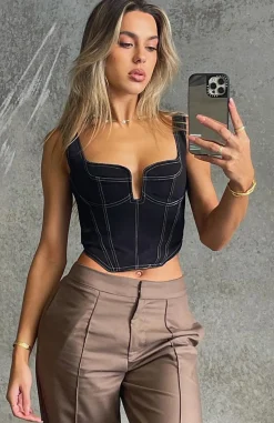 Shirts & Blouses | White Fox Boutique She's The One Bustier black