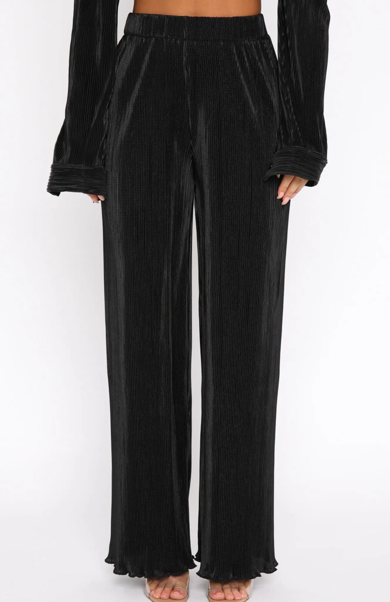 Pants | White Fox Boutique Sincerely Yours Pants black