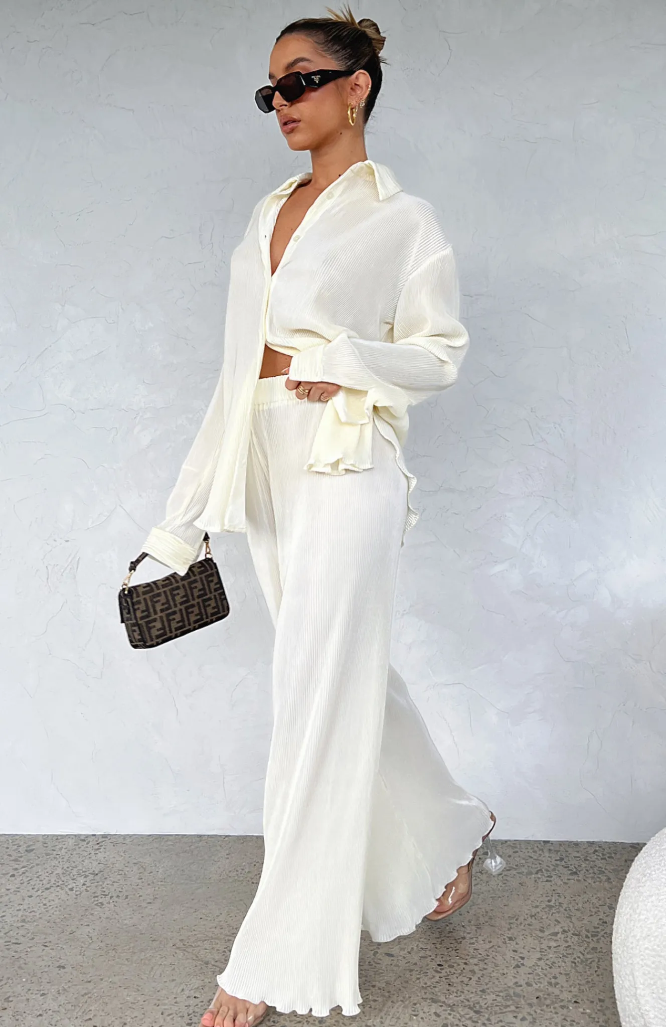 Pants | White Fox Boutique Sincerely Yours Pants Cream white