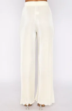 Pants | White Fox Boutique Sincerely Yours Pants Cream white