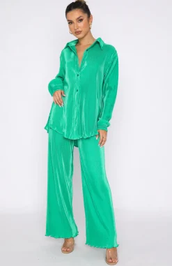 Pants | White Fox Boutique Sincerely Yours Pants green