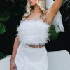 Shirts & Blouses | White Fox Boutique Somebody To Love Strapless Crop white