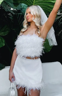 Shirts & Blouses | White Fox Boutique Somebody To Love Strapless Crop white
