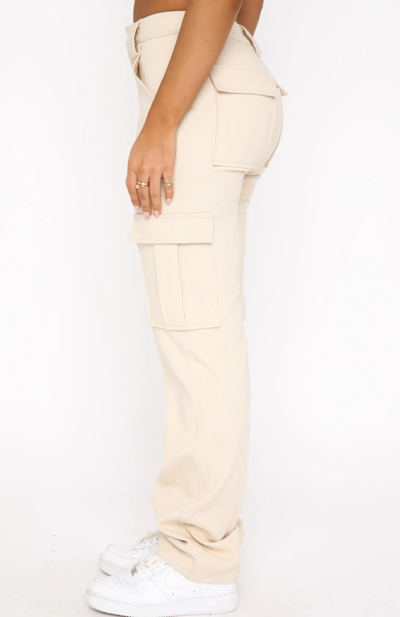 Pants | White Fox Boutique Someone To You Cargo Pants Cream white