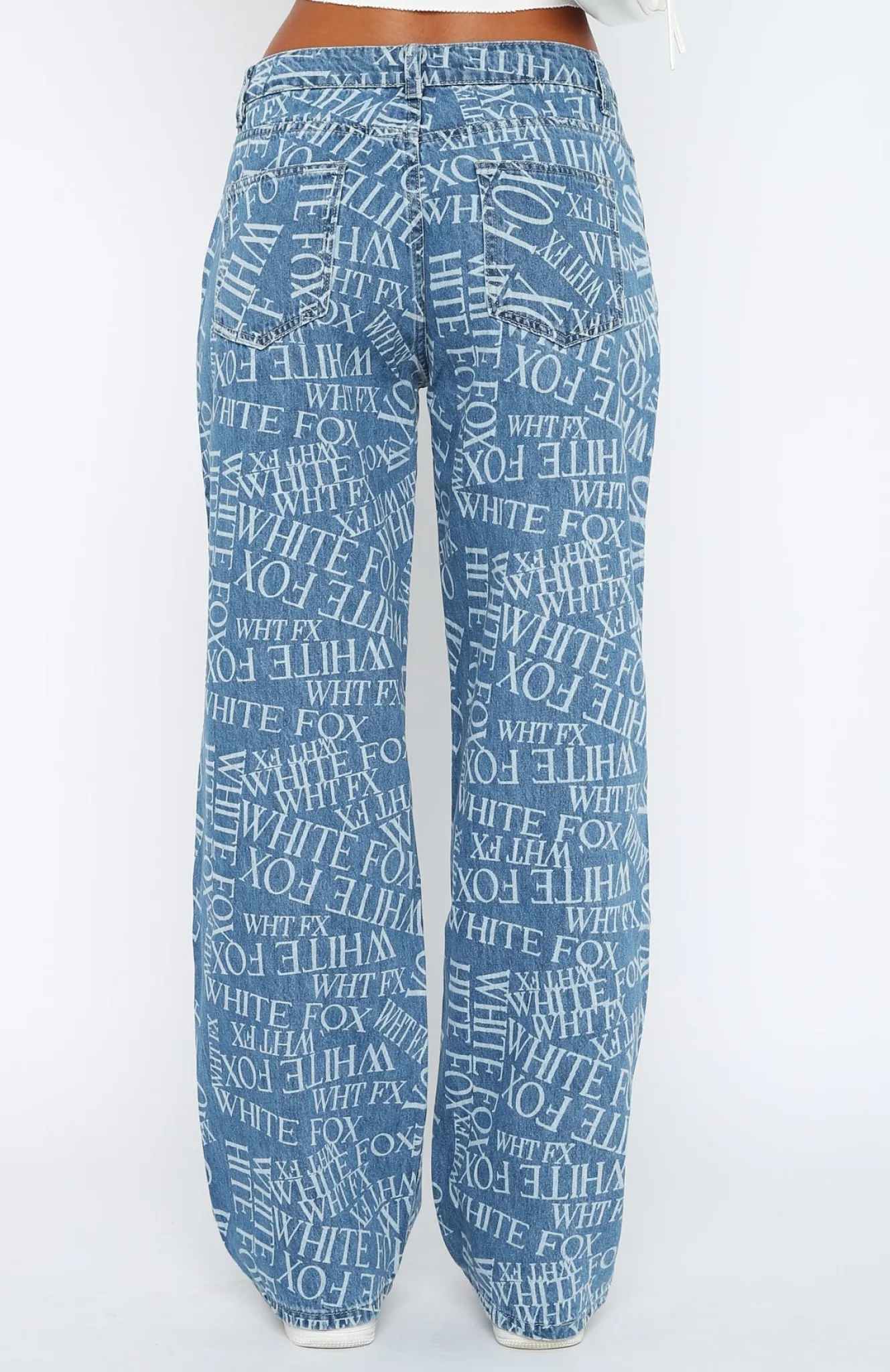 Denim | White Fox Boutique Sort Through It Printed Jeans Wash blue