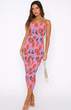 Formal Dresses | White Fox Boutique Sparkling Eyes Midi Dress Lilac Rose purple