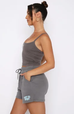 Shorts | White Fox Boutique Sport Series Lounge Shorts Charcoal grey