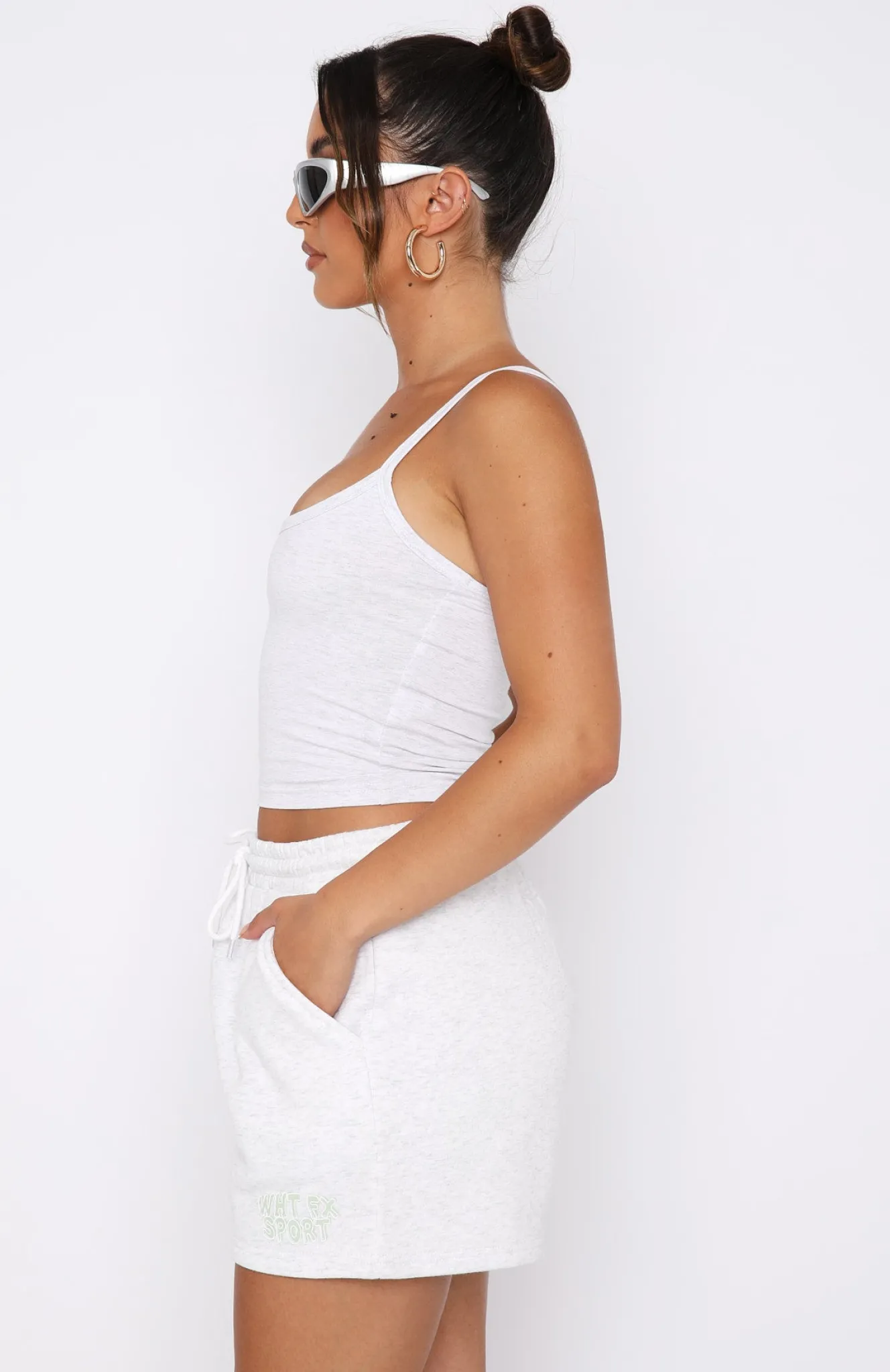 Shorts | White Fox Boutique Sport Series Lounge Shorts Marle grey