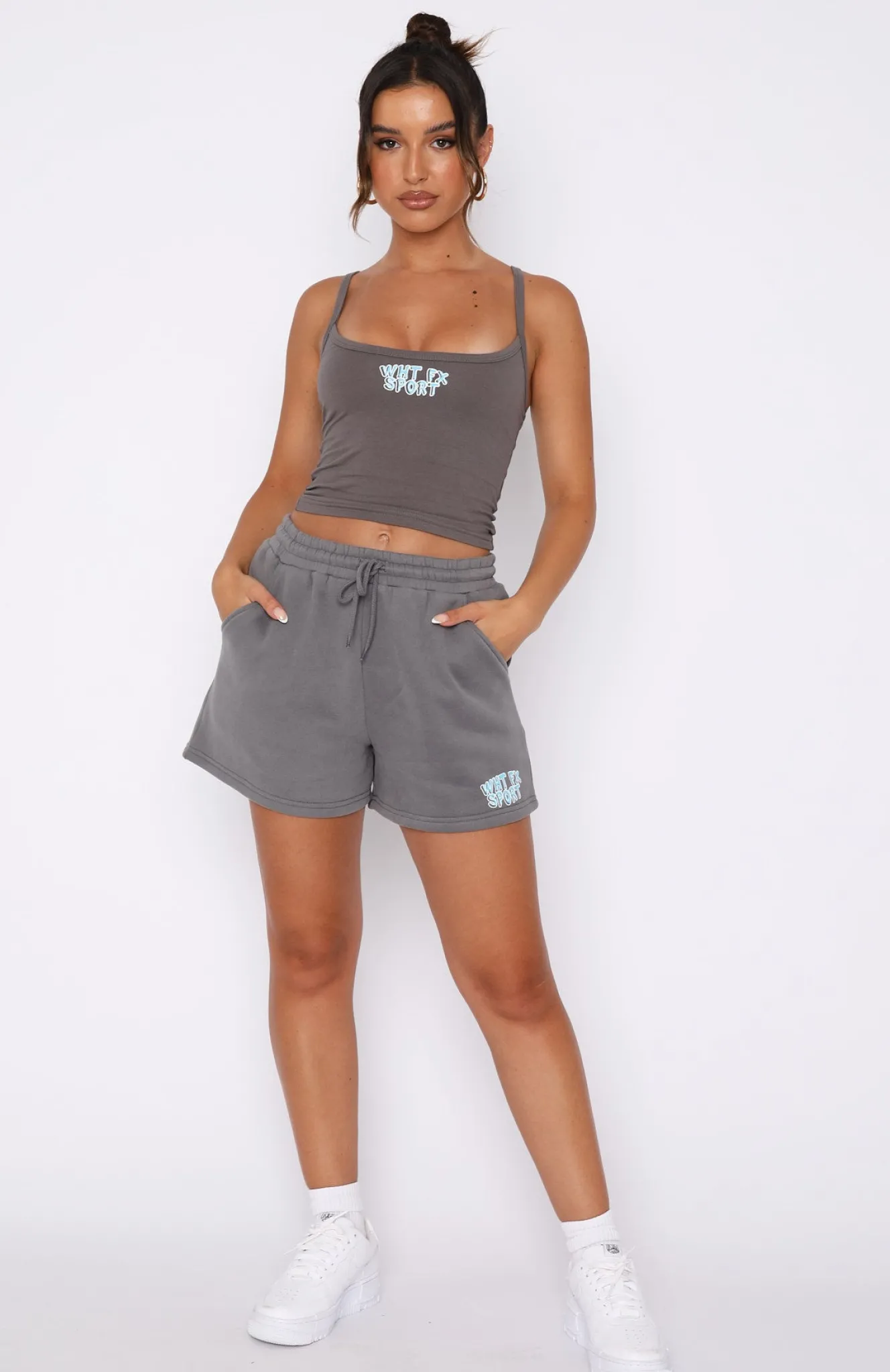 Shorts | White Fox Boutique Sport Series Lounge Shorts Charcoal grey