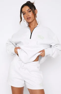 Jackets & Blazers | White Fox Boutique Sport Series Zip Front Sweater Marle grey