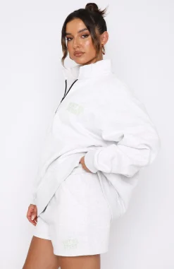 Jackets & Blazers | White Fox Boutique Sport Series Zip Front Sweater Marle grey