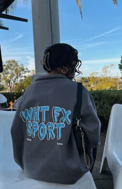 Jackets & Blazers | White Fox Boutique Sport Series Zip Front Sweater Charcoal grey