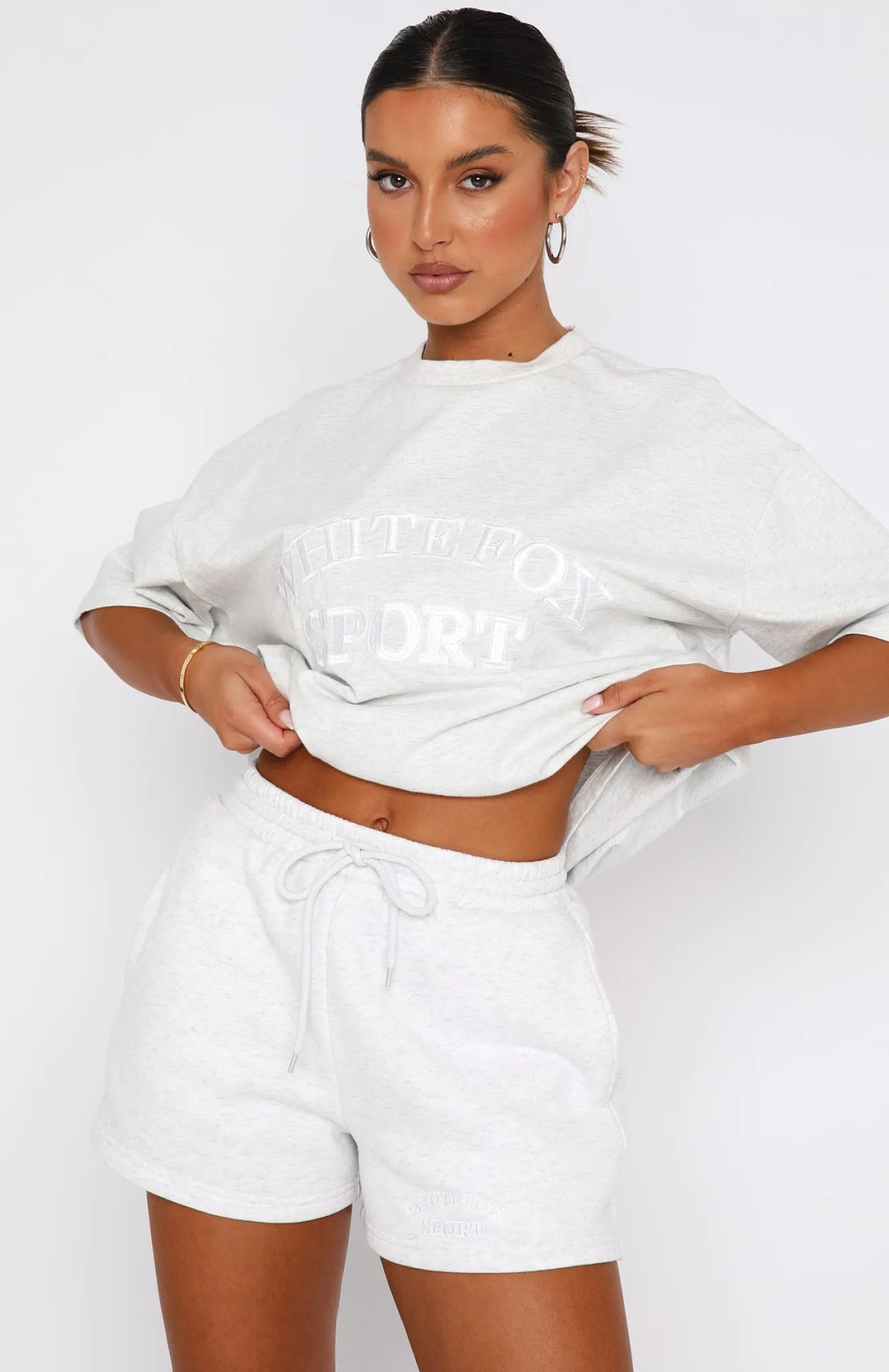 Shorts | White Fox Boutique Sports Edition Lounge Shorts Marle grey