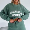 Jackets & Blazers | White Fox Boutique Sports Edition Oversized Sweater Dusty Olive green