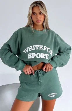 Jackets & Blazers | White Fox Boutique Sports Edition Oversized Sweater Dusty Olive green