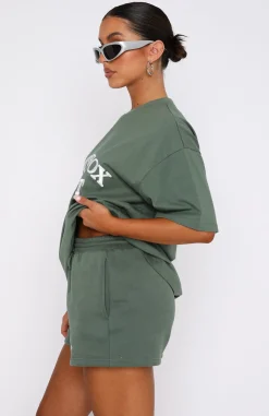 Shirts & Blouses | White Fox Boutique Sports Edition Oversized Tee Dusty Olive green