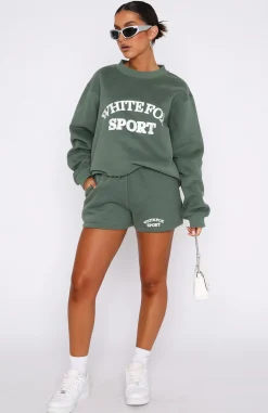 Jackets & Blazers | White Fox Boutique Sports Edition Oversized Sweater Dusty Olive green