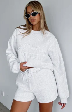 Jackets & Blazers | White Fox Boutique Sports Edition Oversized Sweater Marle grey