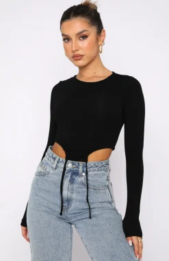 Shirts & Blouses | White Fox Boutique Spring Fresh Long Sleeve Top black
