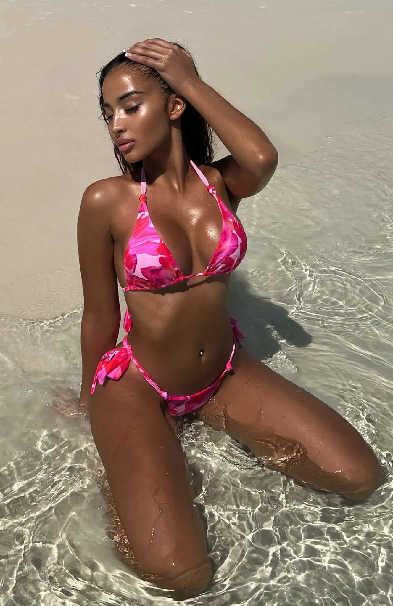 Bikini Bottoms | White Fox Boutique St Barts Bottoms Rose Et Rouge Print pink
