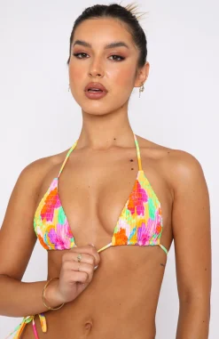 Bikini Tops | White Fox Boutique St Lucia Bikini Top Ruched Floral Pop multi