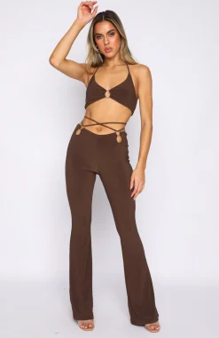 Shirts & Blouses | White Fox Boutique Stand Alone Crop Chocolate brown