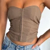 Shirts & Blouses | White Fox Boutique Star Step Bustier Mocha brown