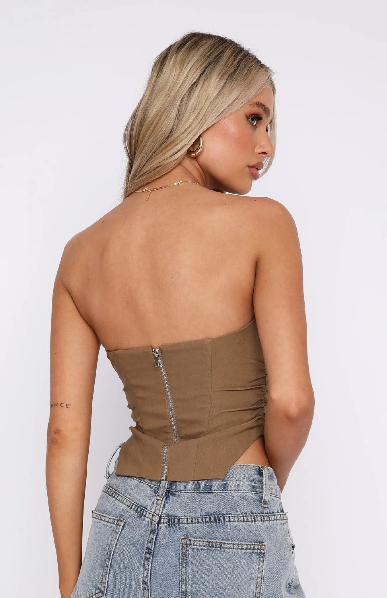 Shirts & Blouses | White Fox Boutique Star Step Bustier Mocha brown