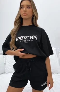 Shorts | White Fox Boutique State Of Art Lounge Shorts black