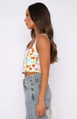 Shirts & Blouses | White Fox Boutique Stay Grounded Bustier Summer Bloom multi