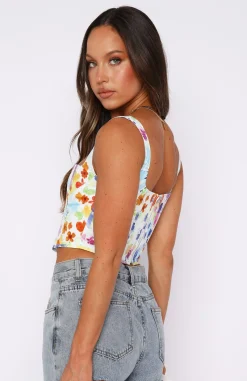 Shirts & Blouses | White Fox Boutique Stay Grounded Bustier Summer Bloom multi