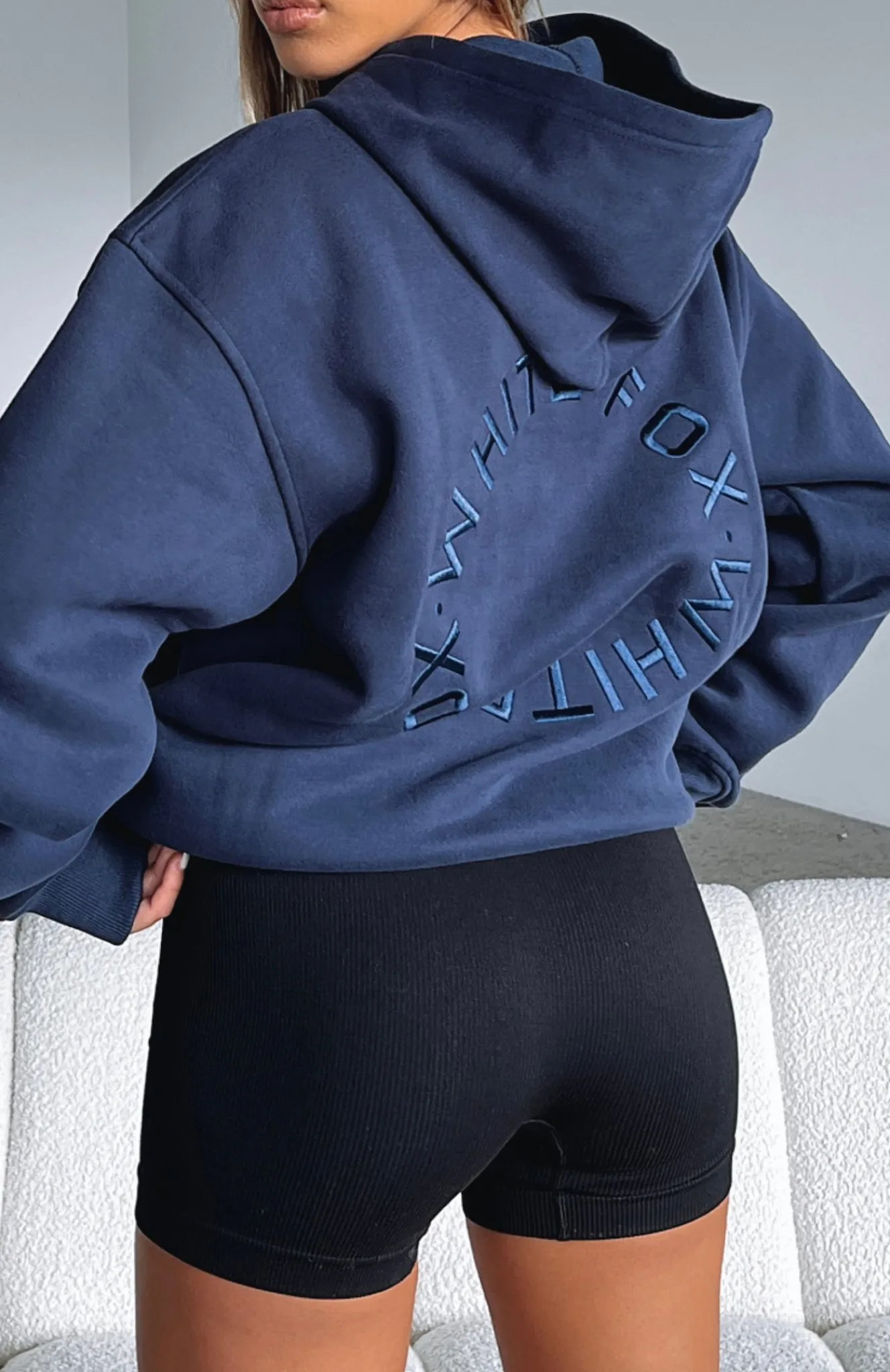 Jackets & Blazers | White Fox Boutique Stay Lifted Oversized Hoodie Navy blue