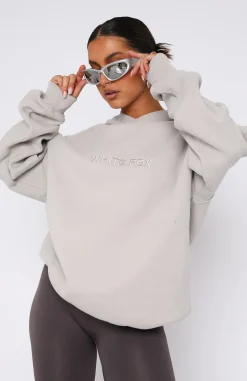 Jackets & Blazers | White Fox Boutique Stay Lifted Oversized Hoodie Moon nude