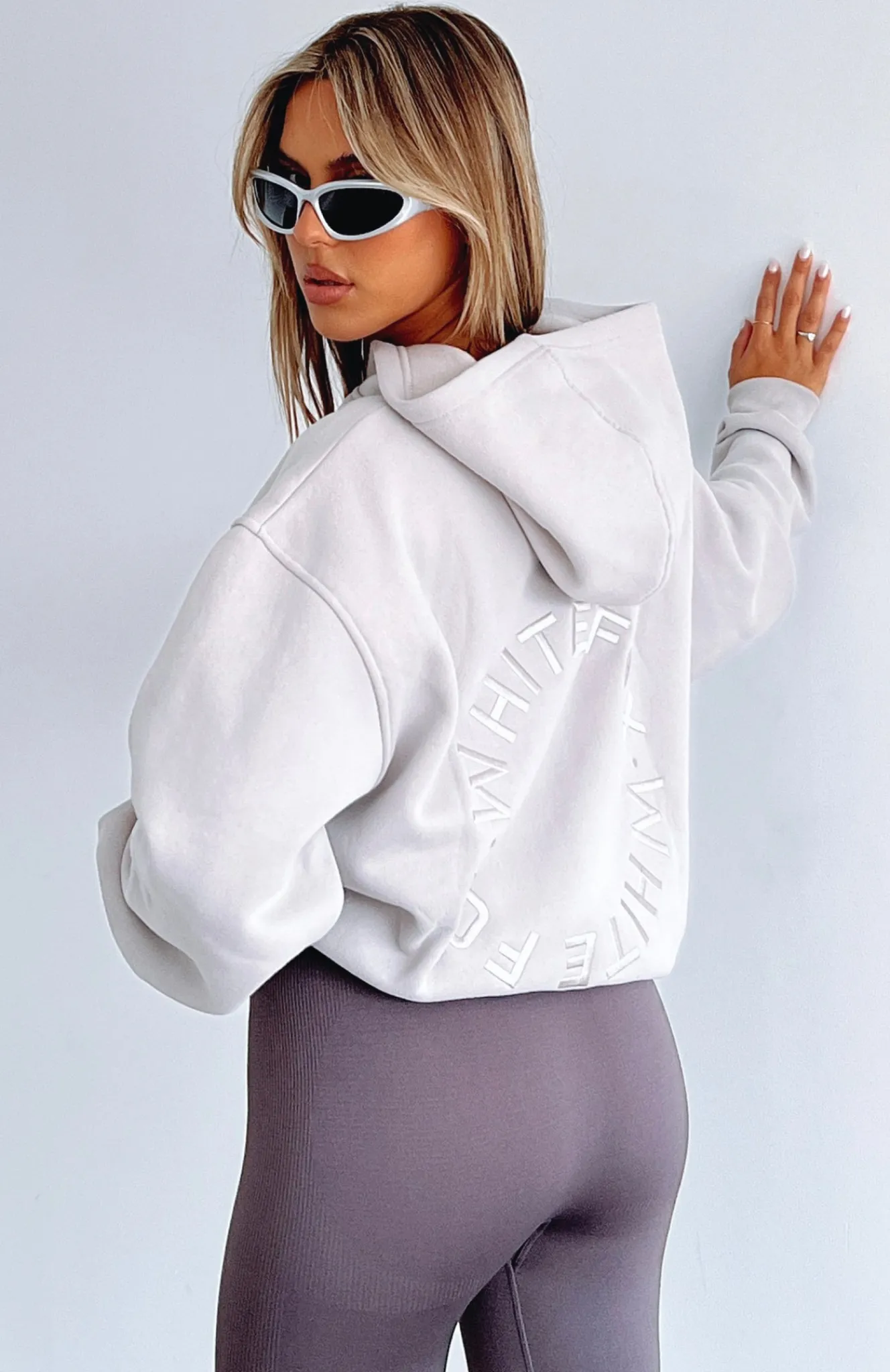 Jackets & Blazers | White Fox Boutique Stay Lifted Oversized Hoodie Moon nude