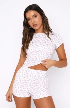 Shorts | White Fox Boutique Stay Sweet Booty Shorts pink